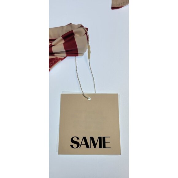 SAME LOS ANGELES 2 PC BIKINY WOMENS The Lady Bra And Rucched Bottom Stripped XS - Picture 4 of 13